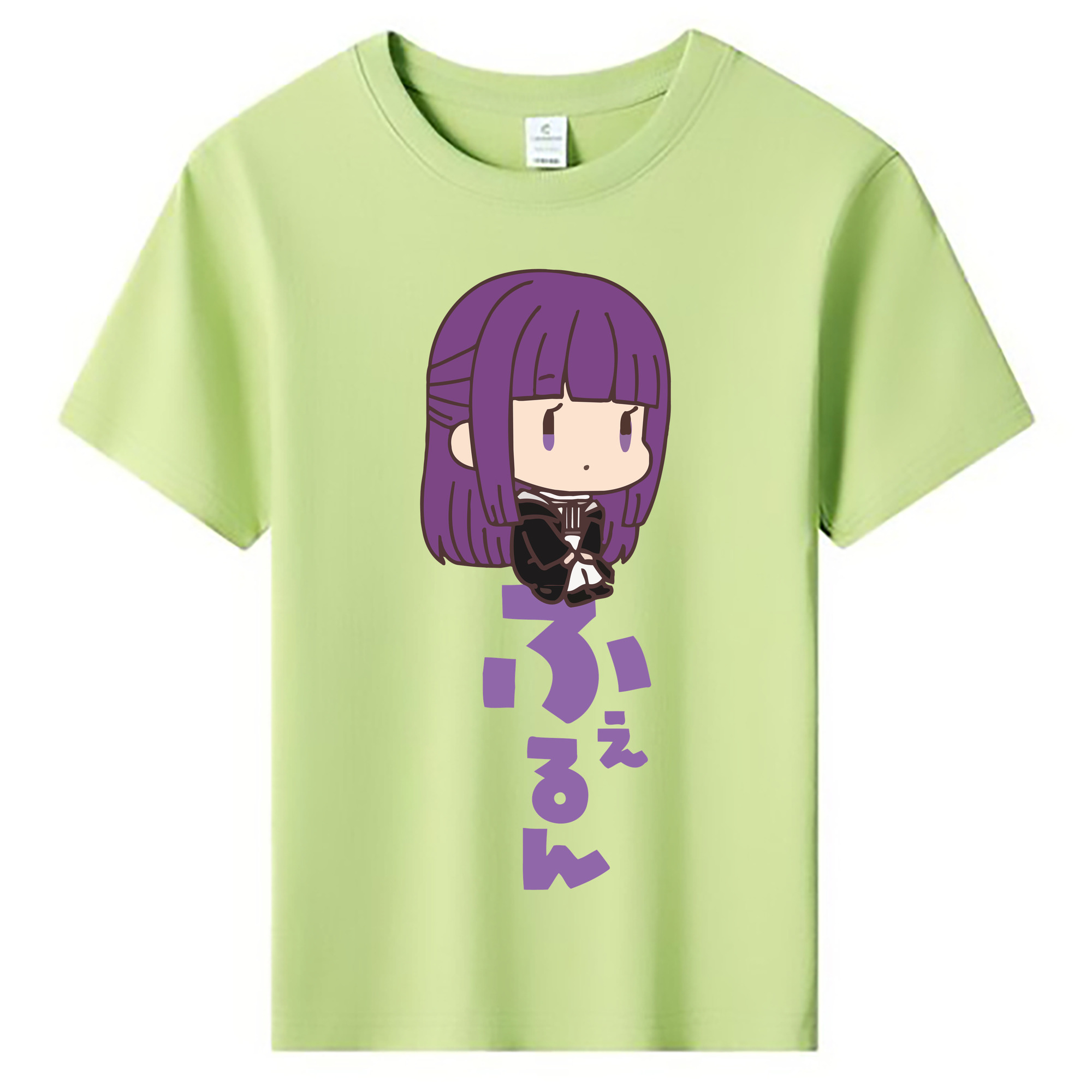 （画像用） 葬送のフリーレン Frieren 綿100％キッズTシャツ（フロントプリント）